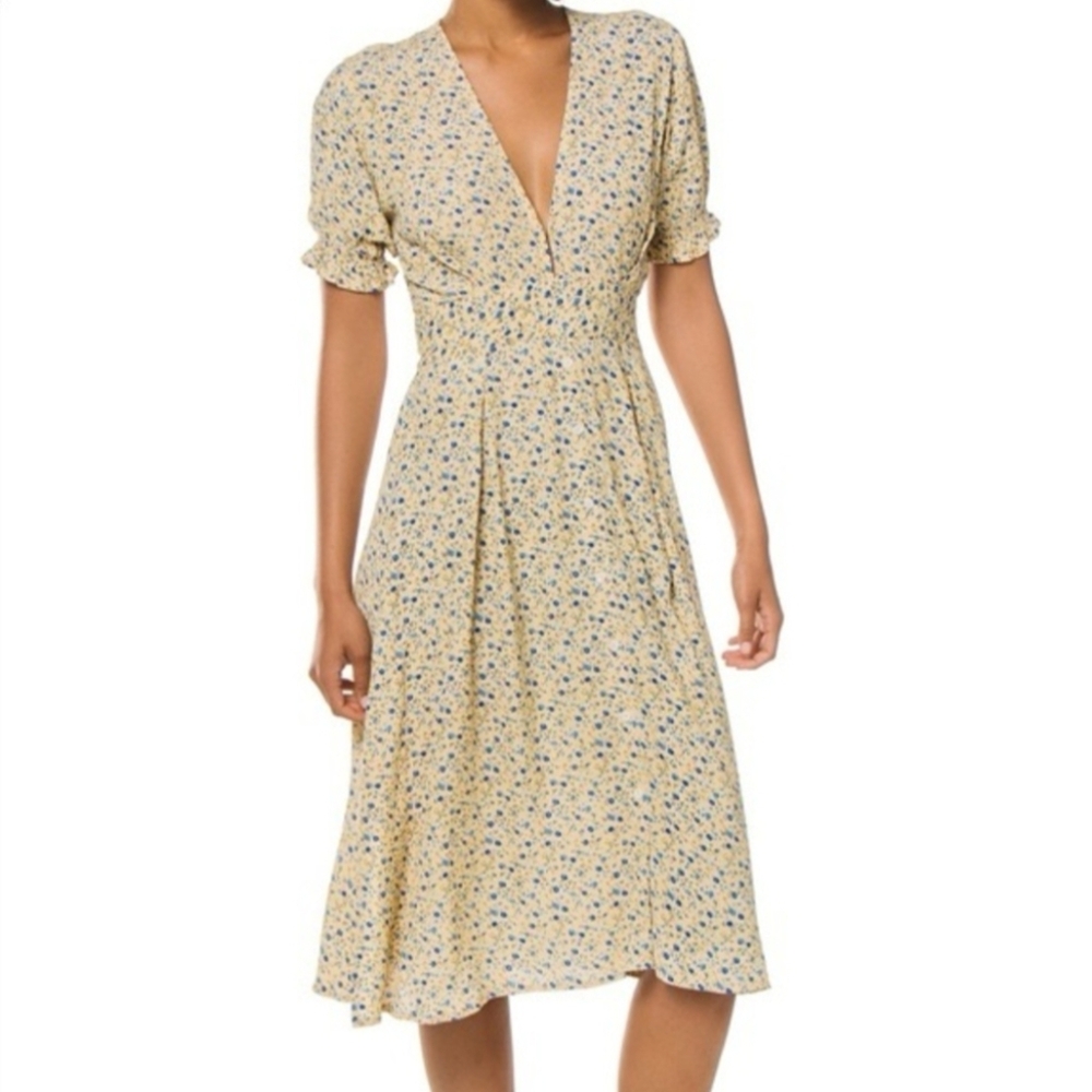 Faithful The Brand Floral Midi Dress, Size Large